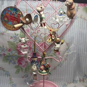 Lot‎ of Vintage Christmas Ornaments 1978–2005 Mixed Animals Sports